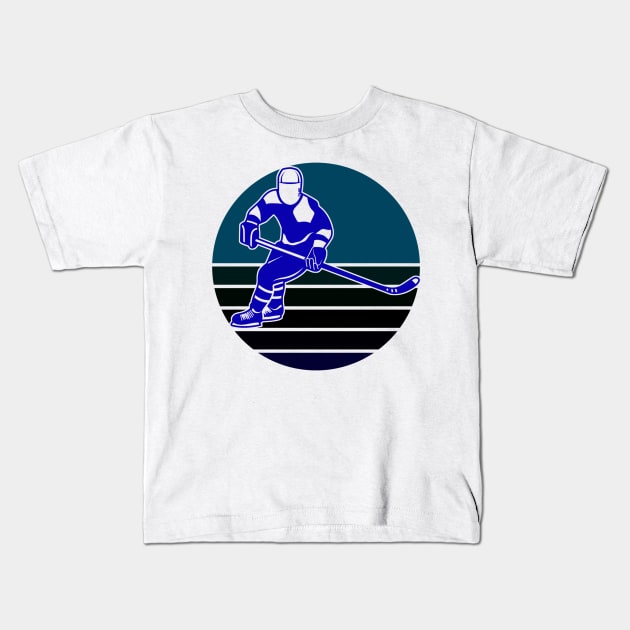 Ice Hockey Kids T-Shirt by Shop Ovov